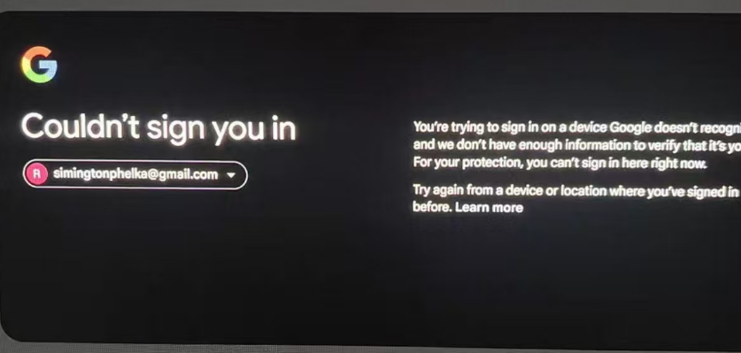无法验证此设备的另一张提示截图