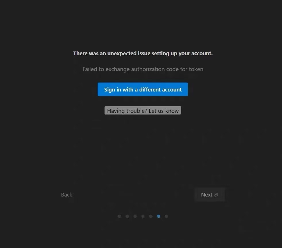 无法兑换令牌授权提示截图